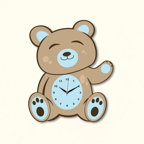 ⁦A bear clock for kid's room⁩ – תמונה ⁦2⁩