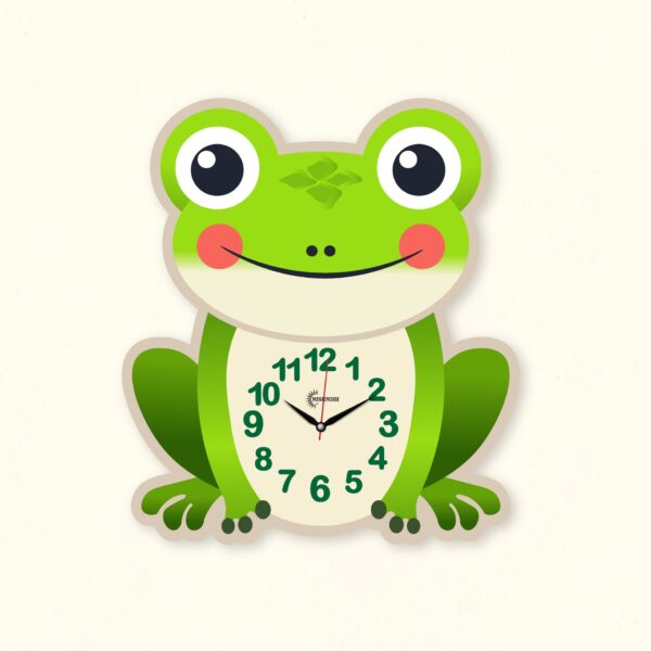 ⁦A frog clock for kid's room⁩ – תמונה ⁦2⁩