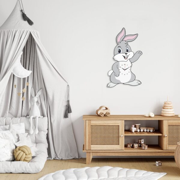 A rabbit clock for kid's room