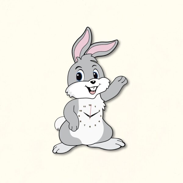 A rabbit clock for kid's room - Image 2