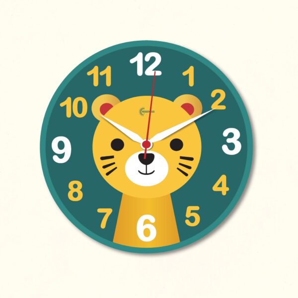 ⁦A tiger clock for kid's room⁩ – תמונה ⁦2⁩