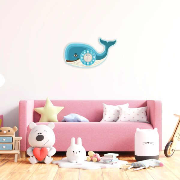 A whale clock for kid's room